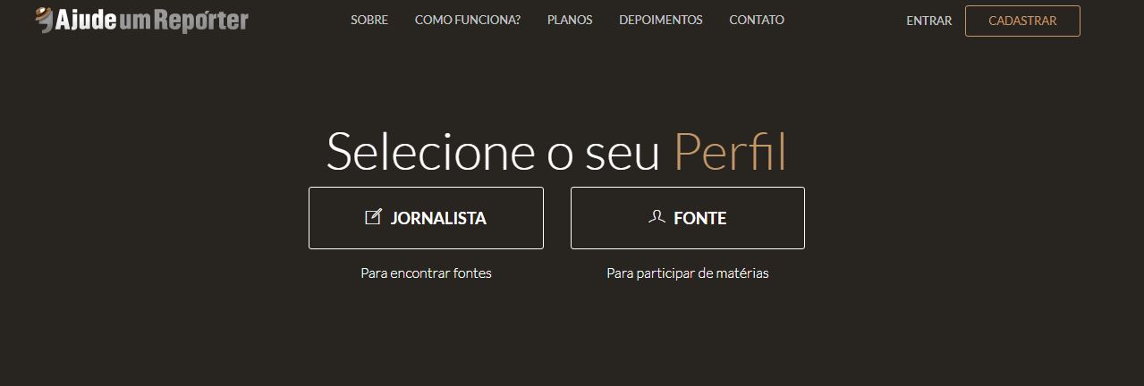 Como usar o Ajude Um Repórter