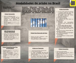 infográfico sobre os modelos de prisão no Brasil